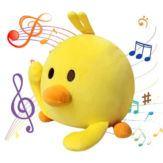 Automatic Smart Teasing Dog Ball Interactive Washable Cartoon Plush Sound Electronic Dog Toy Active Moving Pet Plush Toy For