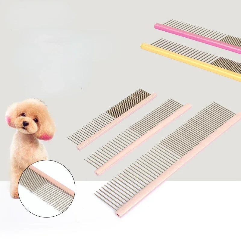 Stainless Brush Cleaning Professional Accessories Light Hair Comb Pins Comb Puppy Trimmer Steel Dog Pet Grooming Aluminum Pet
