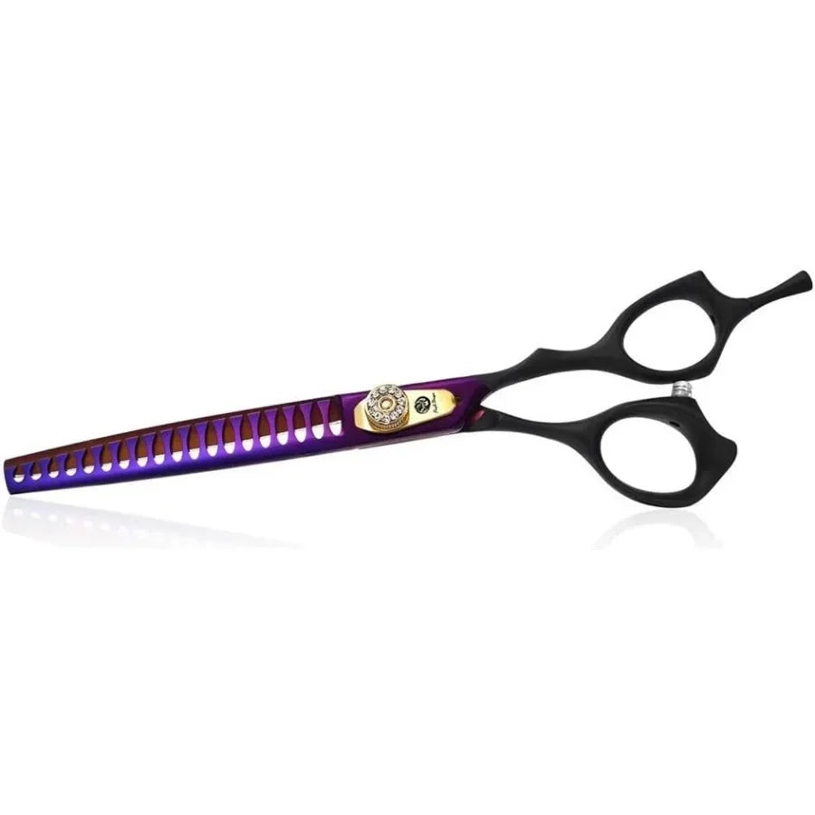 Professional 7.0 8.0 inch Pet Grooming Hair Cutting Scissor and 6.75 8.0 inch Dog Chunker Shear Japan 440C Stainless Steel for