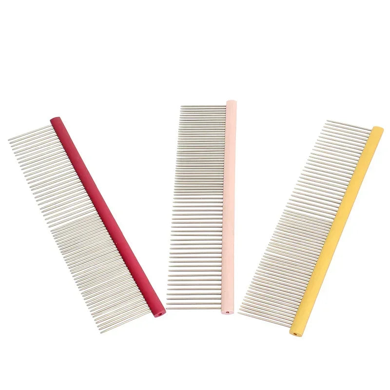 Stainless Brush Cleaning Professional Accessories Light Hair Comb Pins Comb Puppy Trimmer Steel Dog Pet Grooming Aluminum Pet