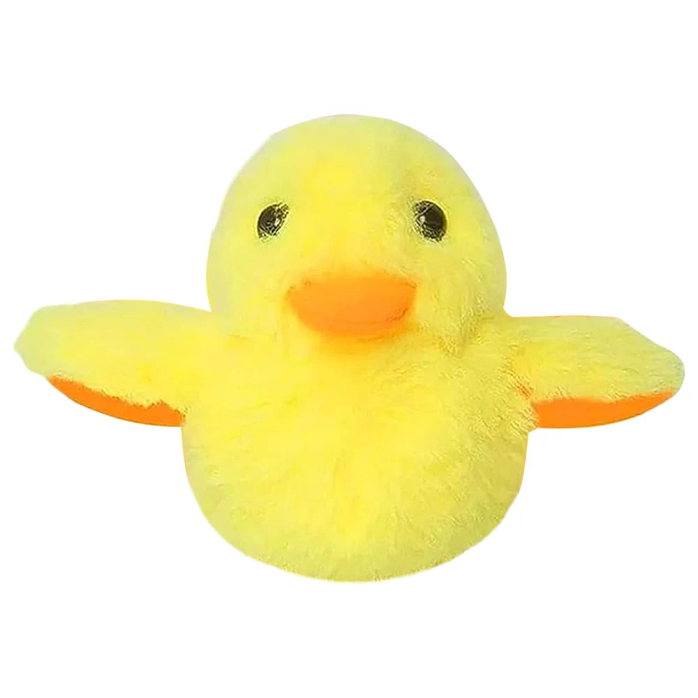 Flapping Wings Duck Cat Toy Rechargeable Cat Exercise Plush Duck with Lifelike Quack Chirping Interactive Cat Kicker Toys
