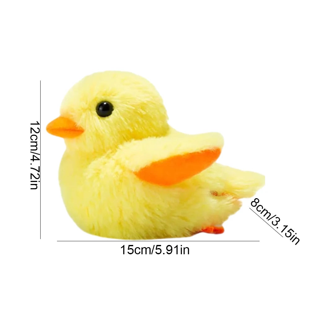 Flapping Wings Duck Cat Toy Rechargeable Cat Exercise Plush Duck with Lifelike Quack Chirping Interactive Cat Kicker Toys