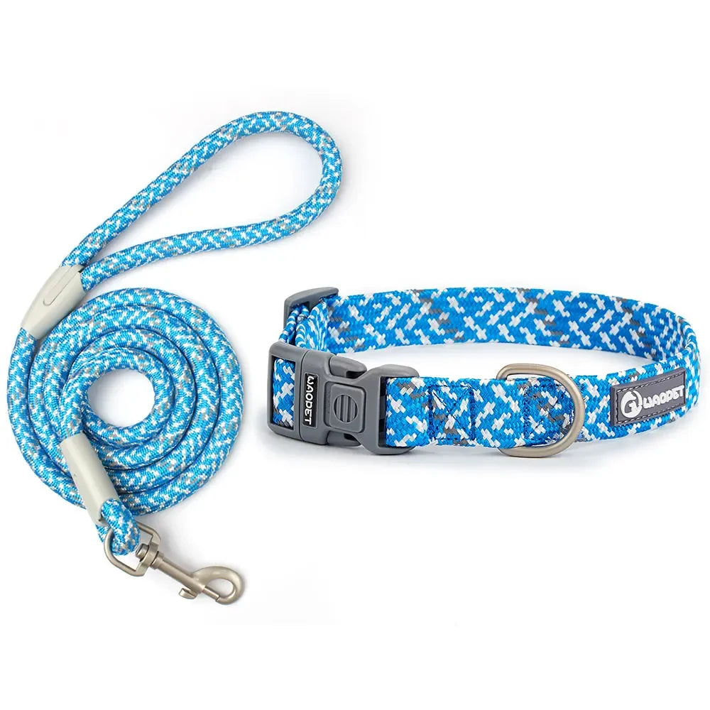 Leashes And Collar Set For Small Medium Large Dogs Pet French Bulldog Chihuahua Pug Outdoor Walking Lead Collar Leash Supplies