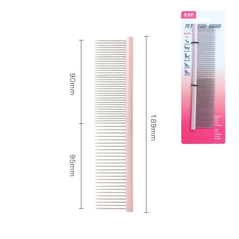 Stainless Brush Cleaning Professional Accessories Light Hair Comb Pins Comb Puppy Trimmer Steel Dog Pet Grooming Aluminum Pet