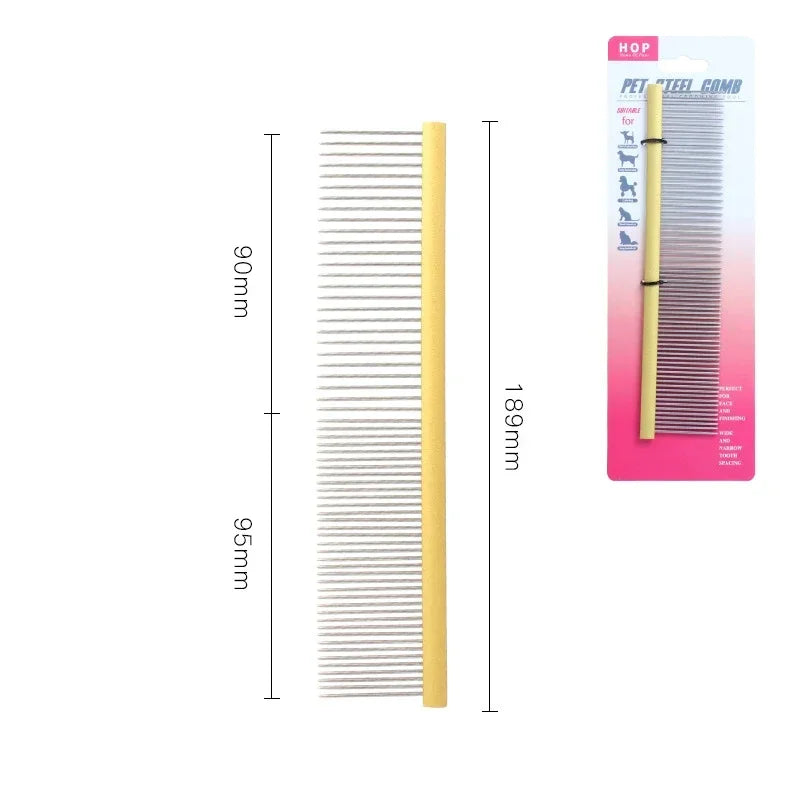 Stainless Brush Cleaning Professional Accessories Light Hair Comb Pins Comb Puppy Trimmer Steel Dog Pet Grooming Aluminum Pet