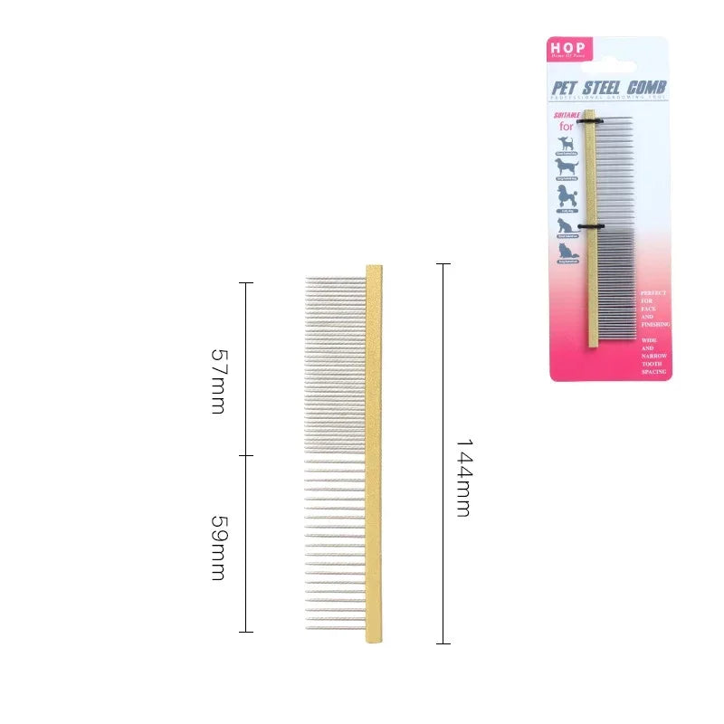 Stainless Brush Cleaning Professional Accessories Light Hair Comb Pins Comb Puppy Trimmer Steel Dog Pet Grooming Aluminum Pet