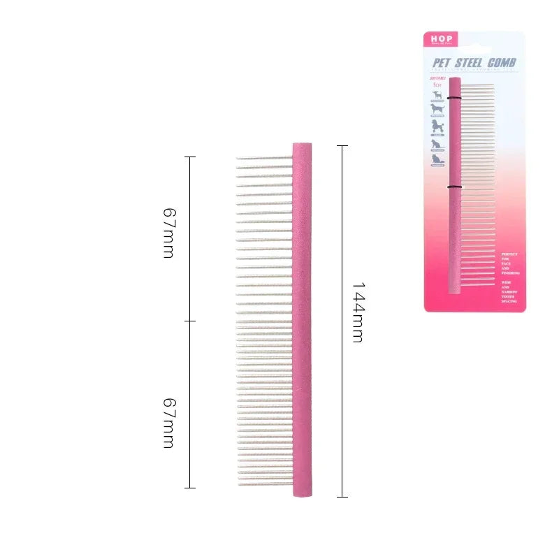 Stainless Brush Cleaning Professional Accessories Light Hair Comb Pins Comb Puppy Trimmer Steel Dog Pet Grooming Aluminum Pet