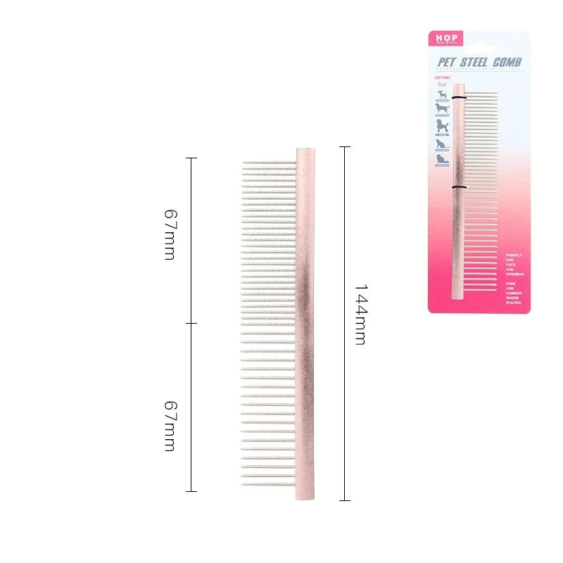 Stainless Brush Cleaning Professional Accessories Light Hair Comb Pins Comb Puppy Trimmer Steel Dog Pet Grooming Aluminum Pet